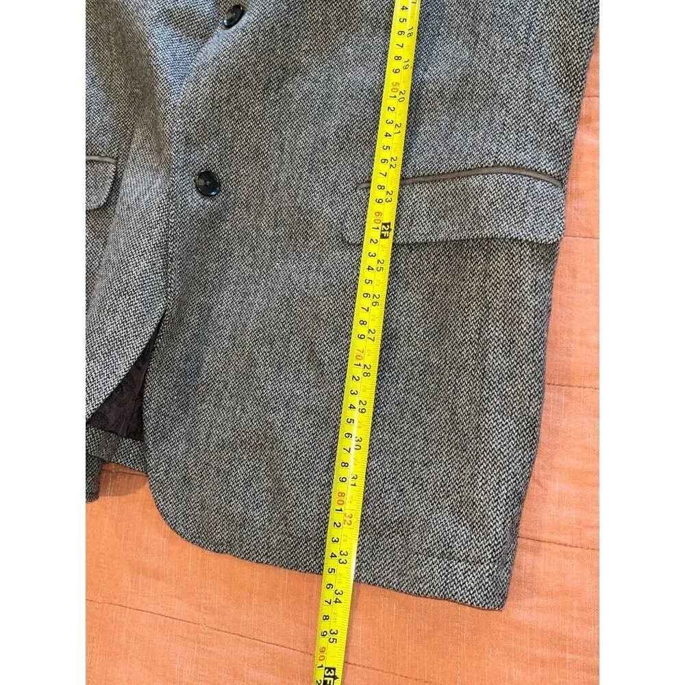 NWT Joseph Abboud Mens Heritage Blazer 3XLT Brown Herringbone Wool